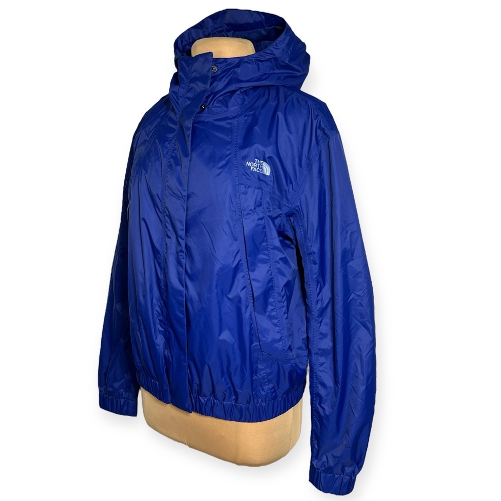 The North Face royal blue hooded windbreaker rain jacket size L - Picture 2 of 7